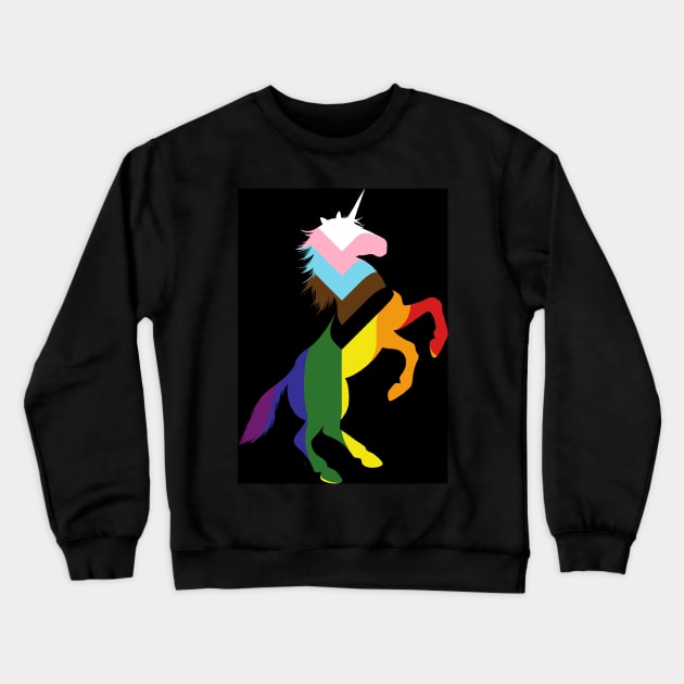 Unicorn Pride Crewneck Sweatshirt by nabakumov